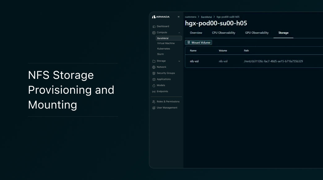 NFS Storage Provisioning and Mounting